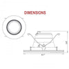 14W 5/6 Inch Gimbal LED Recessed Lighting Fixture 120W Equivalent, Energy Star, Adjustable Downlight, Dimmable, ETL Listed
