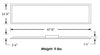 1x4 FT 32W Flat LED Troffer Panel Light 0-10V Dimmable Drop Ceiling Flat Panel Recessed Back-Lit Troffer Fixture Rebate Programs Eligible UL & DLC