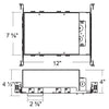 LEDQuant 2" Inch LED New Construction Recessed Housing Can with Driver for Ceiling Downlights Dimmable UL Listed Energy Star TP24 Connection IC Rated