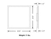 2x2 FT 32W 4000 Lumens Flat LED Troffer Panel Light 0-10V Dimmable Drop Ceiling Flat Panel Recessed Back-Lit Fixture Rebate Eligible UL & DLC