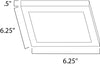 Wafer LED 6.25" SQ 3000K Wall/Flush Mount