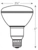 2-Pack 70 Watt Equivalent, Dimmable, BR30 LED Light Bulb, UL Listed