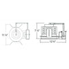 8 INCH ARCHITECTURAL LED RECESSED DOWNLIGHT KIT, COMMERCIAL GRADE, REFLECTOR TRIM AND FRAME, UL, ENERGY STAR