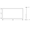 2x4 FT 43W 5000 Lumens Flat LED Troffer Panel Light 0-10V Dimmable Drop Ceiling Flat Panel Recessed Back-Lit Troffer Fixture Rebate Eligible ETL & DLC