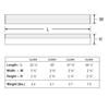 3FT LED SLIM LINEAR STRIP LIGHT 25W, 3150LM, 0-10V DIMMABLE, DLC PREMIUM