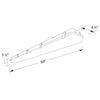 4FT LED LINEAR VAPOR TIGHT 52W, 0-10V DIMMABLE ETL & DLC