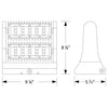 LED ADJUSTABLE WALL PACK 80W, DLC PREMIUM