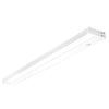 Dimmable Hardwired Under Cabinet LED Lighting, Linkable, UL Listed, Edge lit Technology, Warm White(2700k), White Finished 8" to 48"