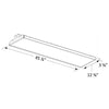 4FT Linear LED High Bay Light LED Shop Light Fixture 178W 24920lm 0-10V dimmable UL & DLC Premium 600W Fluorescent Equiv. Commercial Warehouse Light