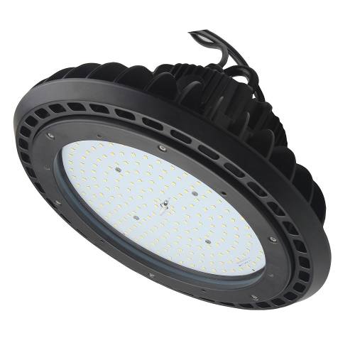 100W LED Round High Bay Light Fixture, 13116lm 0-10V dimmable, UL & DLC Indoor Commercial Warehouse/Workshop/Wet Location Area Light