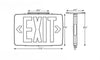 Ultra Thin LED Exit Sign, Emergency Light, Double Face, White Housing, UL