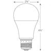2-Pack 60 Watt Equivalent, Dimmable, A19 LED Light Bulb, UL & Energy Star