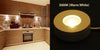 PUCK-PRO 3W Recessed Mount Low Voltage (12V) Dimmable Round Undercabinet LED Puck Light, ETL, 30W equivalent